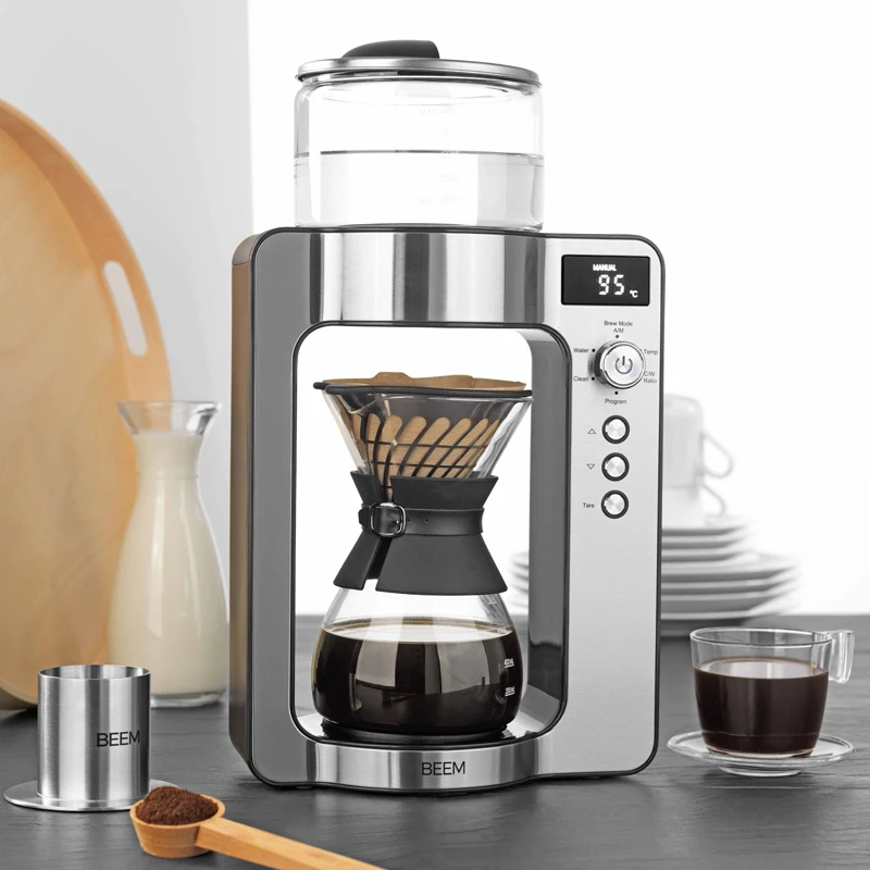 Pour Over Filterkaffeemaschine + Waage Edelstahl Schwarz 5 Pour Over Filterkaffeemaschine + Waage Edelstahl Schwarz – Bild 3