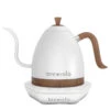 Artisan 1 L Kettle Matte White -Geschäft Für Kaffeemaschinen Und Zubehör 105323 105323 brewista artisan gooseneck variablekettle 1 l matte white erstesbild
