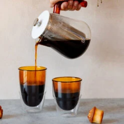 Stack Thermo Glass 200 Ml Semi-Amber -Geschäft Für Kaffeemaschinen Und Zubehör 105415 105415 carl henkel stack thermo glass 200 ml semi amber zweistueck