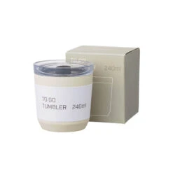 Kinto To-Go Tumbler 240 Ml Mit Stöpsel Weiss -Geschäft Für Kaffeemaschinen Und Zubehör 105560 105560 kinto togotumbler 240ml with plug white 3