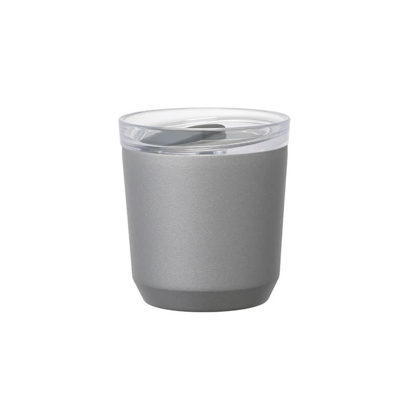 Kinto To-Go Tumbler 240 Ml Mit Stöpsel Silber 3 Kinto To-Go Tumbler 240 Ml Mit Stöpsel Silber