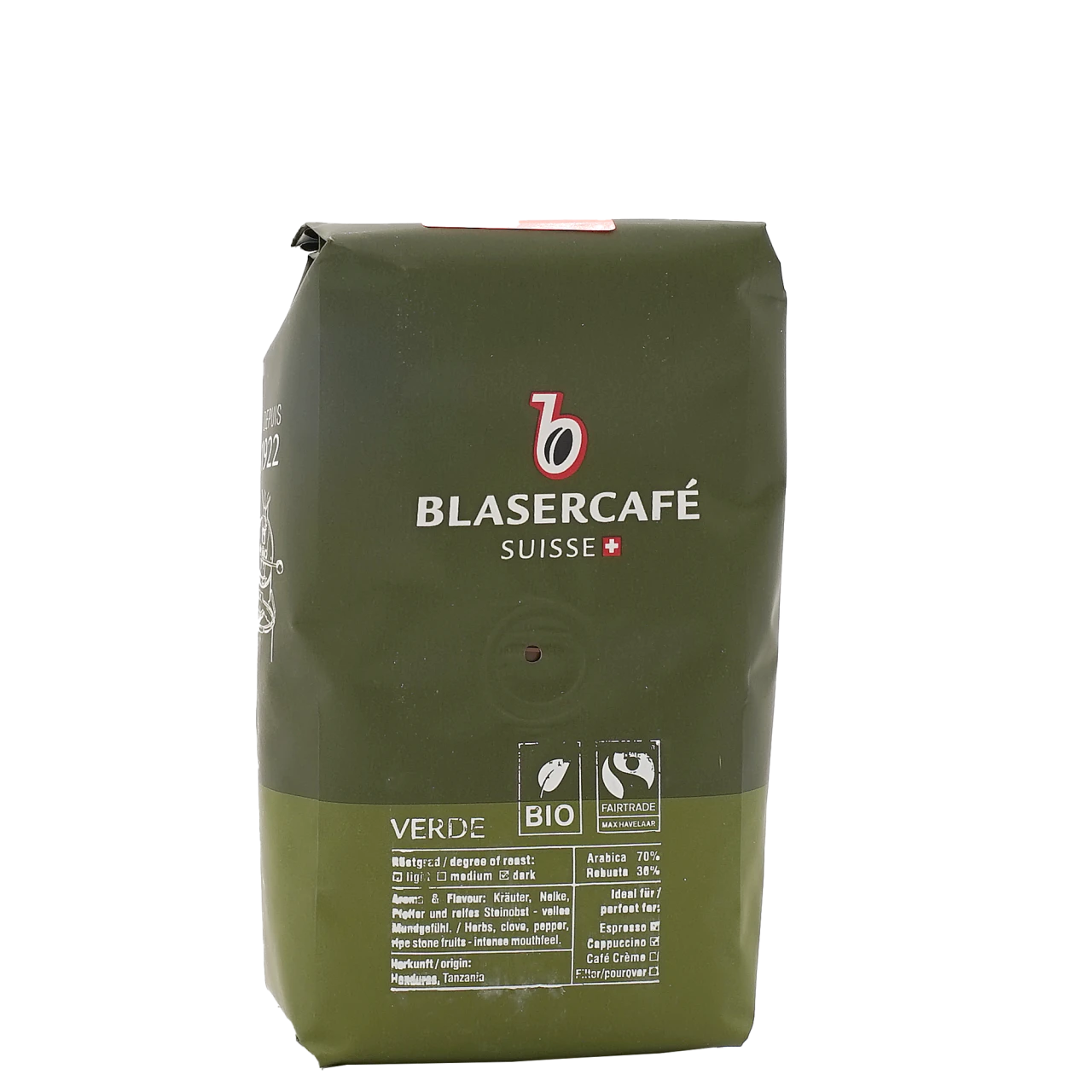 Blasercafé Verde Bio + Fair, Bohne 4 Blasercafé Verde Bio + Fair, Bohne – Bild 2